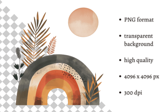Download Abstract Boho Shape PNG Clipart - Boho Collection