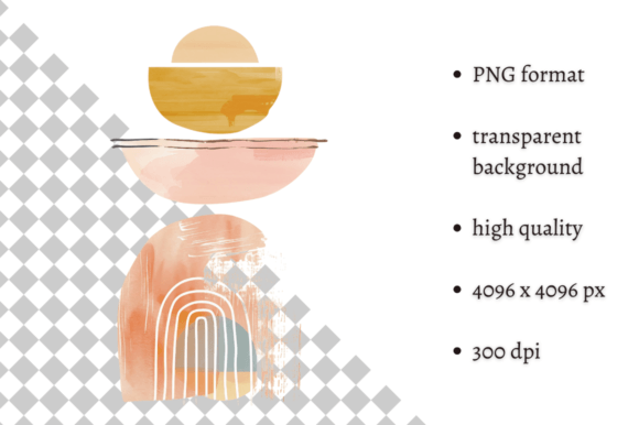 Download Abstract Boho Shape PNG Clipart - Boho Collection