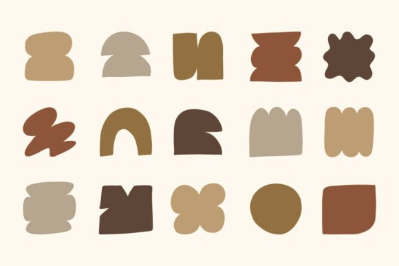 Download Neutral Abstract Shapes SVG Bundle Set - Shapes Collection