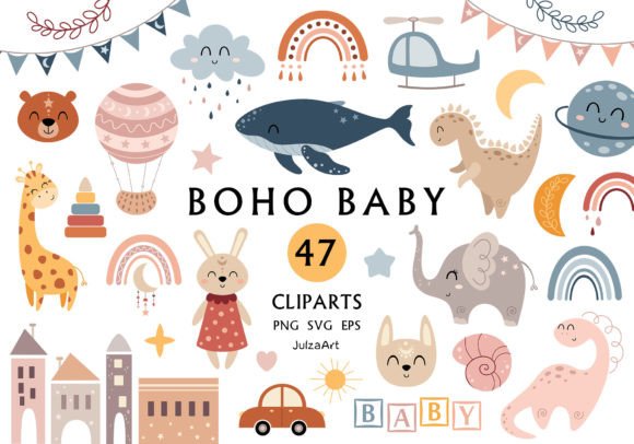 Download Boho Baby Svg, Bohemian Clipart - Boho Collection