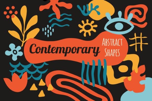 Download 33 Contemporary Abstract Organic Shapes - Shapes Collection