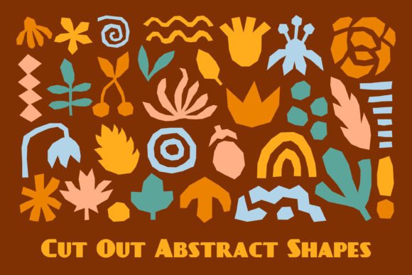 Download Cut out Abstract Colorful Shapes PNG - Shapes Collection