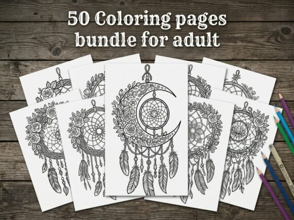Download 50 Boho Dreamcatcher Coloring Pages - Boho Collection
