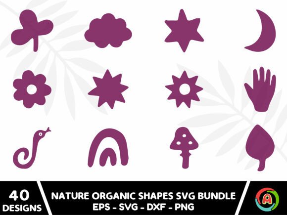 Download Nature Organic Shapes Svg Bundle - Shapes Collection