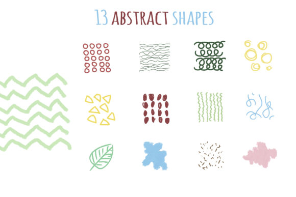Download Hand-drawn Abstract Simple Shapes - Simple shapes Collection