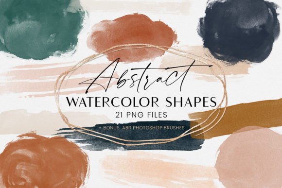 Download Abstract Watercolor Shapes Forms Brushes - Shapes Collection