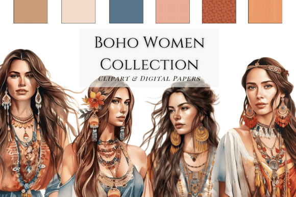 Download Boho Graphic Collection Earth Tones - Boho Collection
