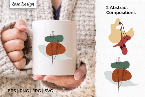 Download Abstract Organic Shapes &amp; Plant Line Art - Shapes Collection