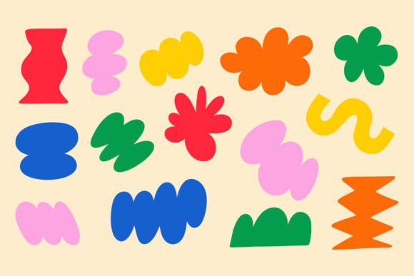 Download Colorful Abstract Floral Shapes Bundle - Shapes Collection