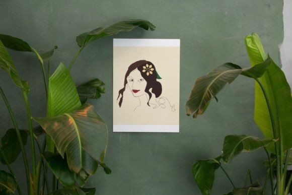 Download Women Smiley Face  Boho Illustration - Boho Collection