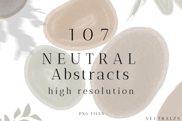 Download Neutral Abstract Shapes and Floral PNG - Shapes Collection