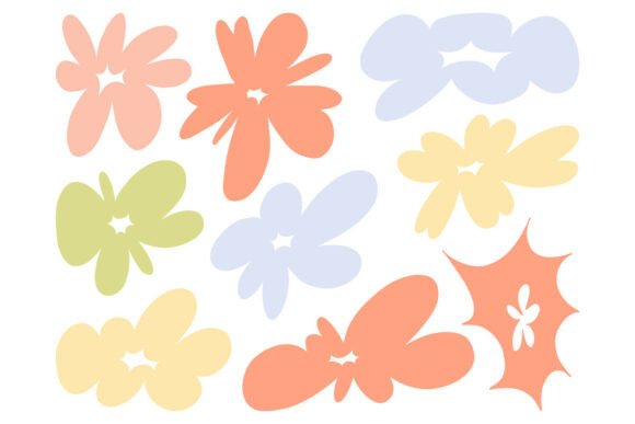 Download Abstract Floral Blob Shapes Set SVG Pack - Shapes Collection