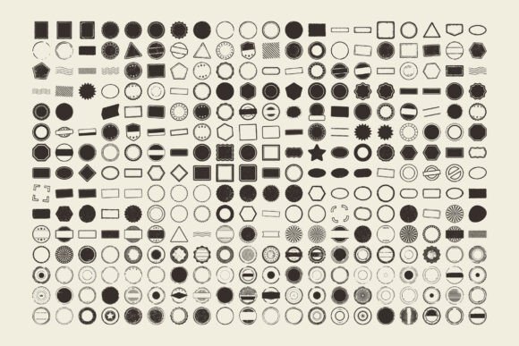 Download 300 Vintage Badge Shapes SVG Set - Premium Resources