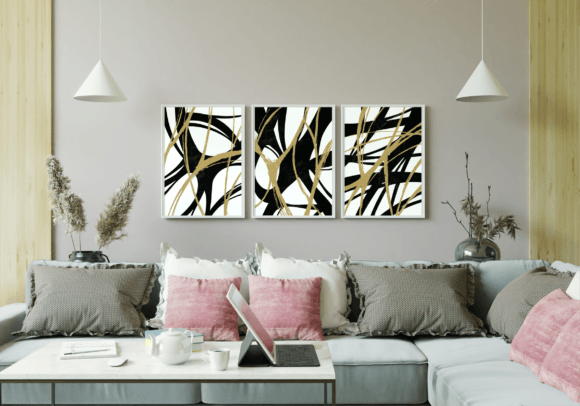 Download Contemporary Abstract Shapes Wall Art - Shapes Collection