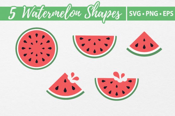 Download Watermelon Vector Shapes SVG Cutting - Shapes Collection