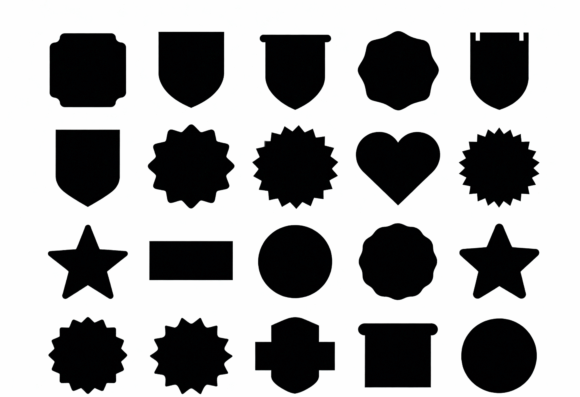 Download Badge Shapes SVG Clipart - Shapes Collection