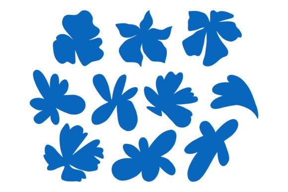 Download Abstract Floral Shapes with Smooth Edge - Shapes Collection
