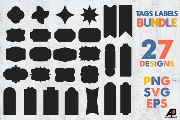 Download Tags, Labels and Shapes Bundle SVG PNG - Shapes Collection