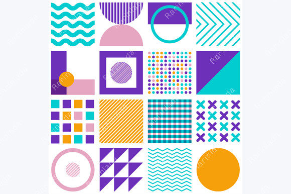 Download Geometric Simple Shapes Minimal Pattern - Simple shapes Collection