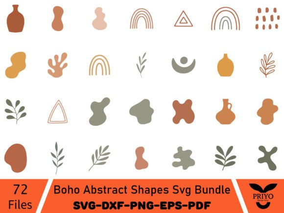 Download Boho Abstract Shapes Svg Bundle, Boho - Boho Collection
