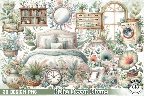 Download Boho Decor Home Clipart PNG - Boho Collection