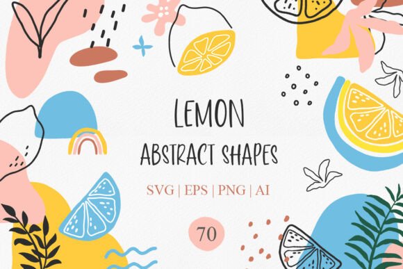 Download Lemon Modern Abstract Shapes Svg Clipart - Shapes Collection