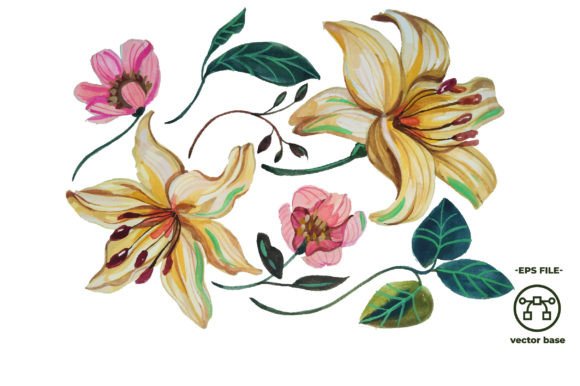 Download Watercolor Flower Elements Orchid - Element Collection