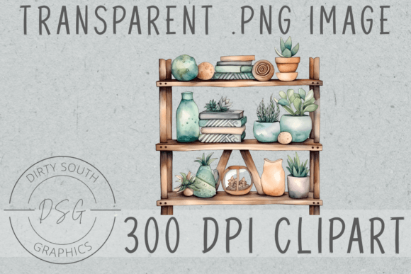 Download Watercolor Boho Decor Shelf - Boho Collection