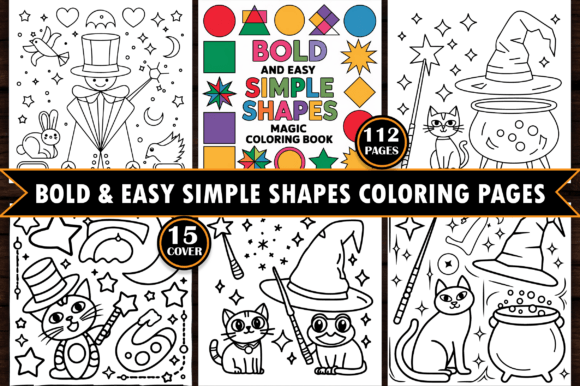 Download Bold Simple Shapes Magic Coloring Pages - Simple shapes Collection