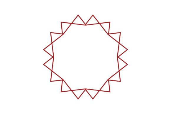 Download Simple Shapes Red Outline Abstract Icon - Simple shapes Collection