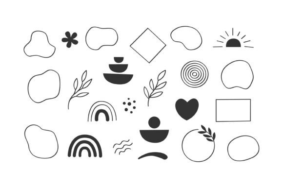 Download Abstract Organic Shapes and Geometric - Shapes Collection