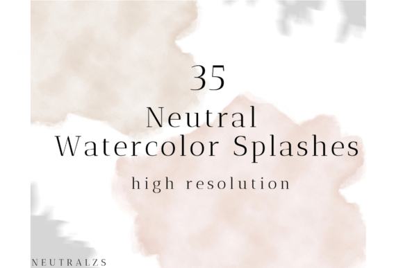 Download Neutral Watercolor Abstract Shapes - Shapes Collection