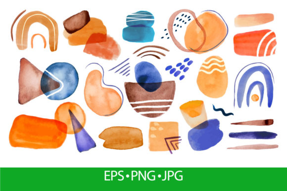 Download Abstract Watercolor Colorful Shapes - Shapes Collection