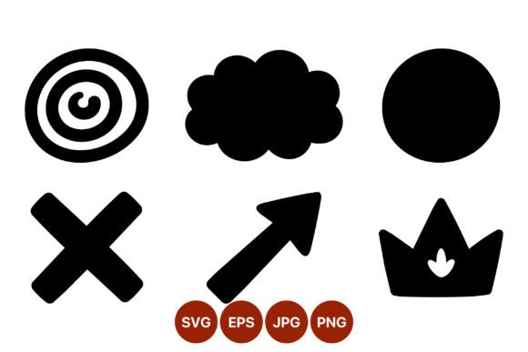 Download Black Simple Shapes Icon Set - Simple shapes Collection