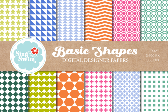 Download Basic Geometric Shapes Spring Patterns - Shapes Collection