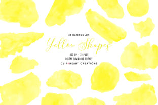 Download Yellow Watercolor Shapes - Shapes Collection