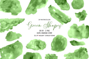 Download Green Watercolor Shapes - Shapes Collection