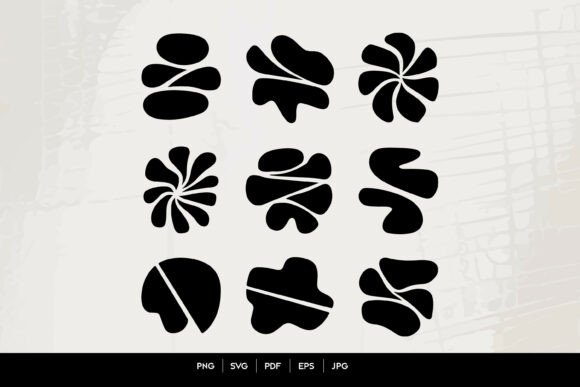 Download Organic Abstract Shapes SVG Set - Shapes Collection
