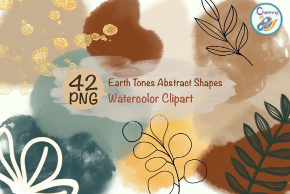 Download Watercolor Elements|Earth Tones Abstract - Element Collection