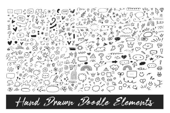 Download Hand Drawn Doodle Elements Mega Set Pro! - Element Collection