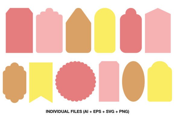 Download Tag Shapes SVG Label Templates - Shapes Collection